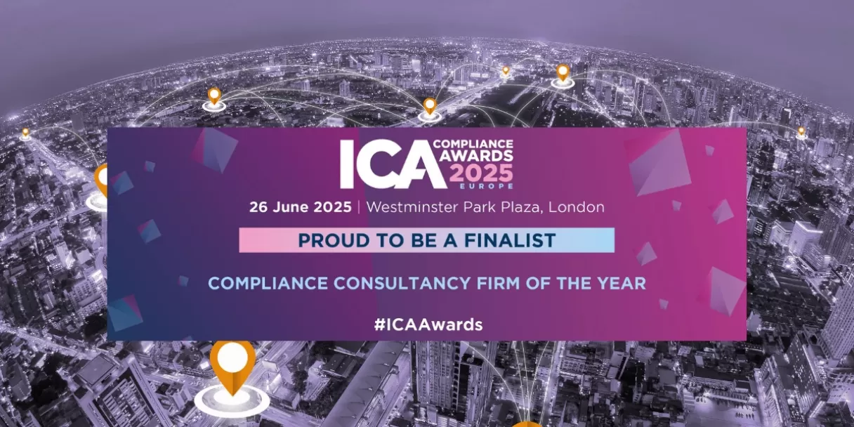 ICA Compliance Awards 2025 banner reading 'Compliance consultancy firm of the year'